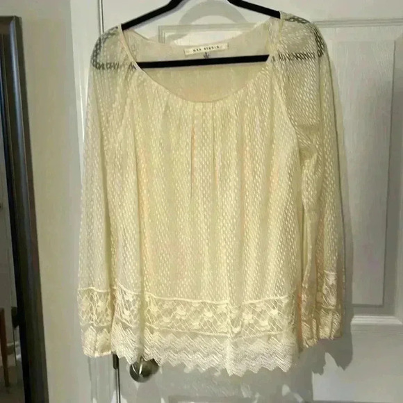 Max Studio lace detail blouse.  Girlhoodcore. Fall Feminine - Picture 2 of 5